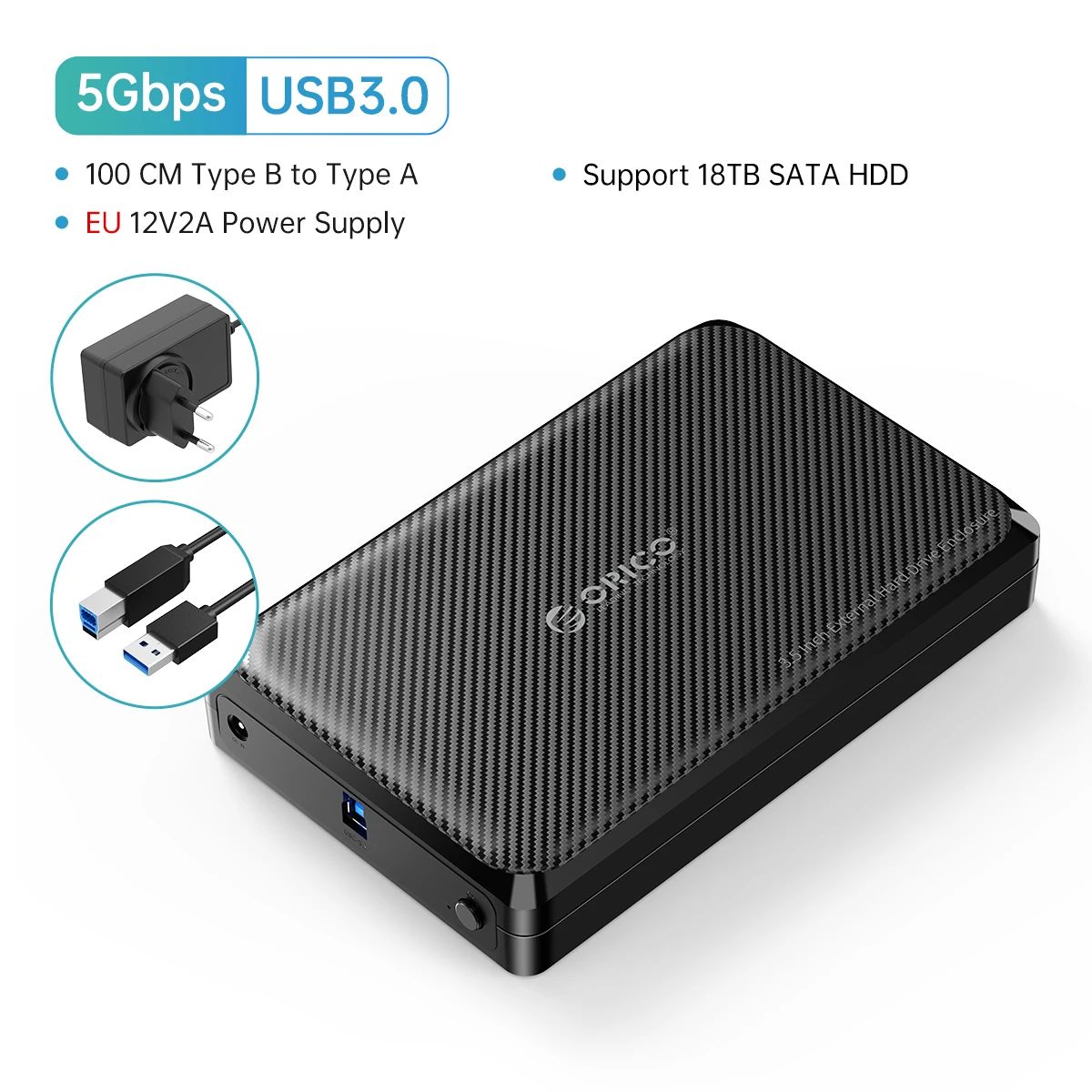 色：USB3.0 EUプラグ