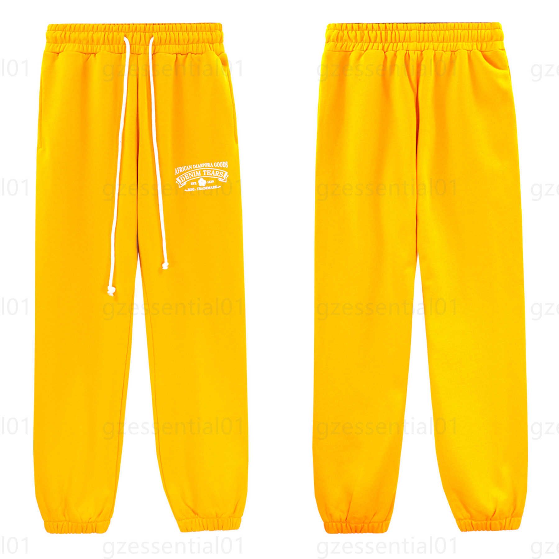 Letter pants yellow