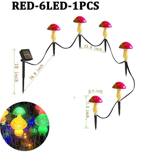 Rosso-6led-1pz