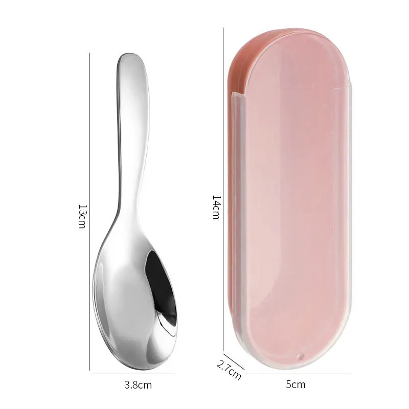 Spoon with pink box