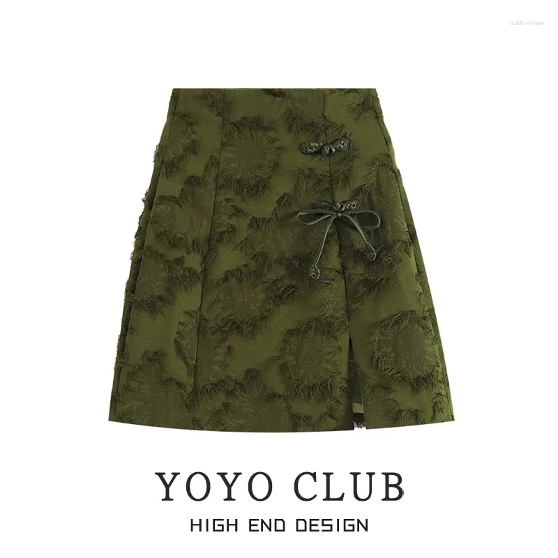 Green skirt