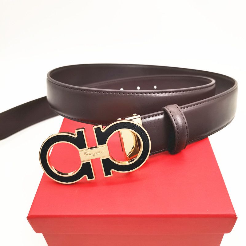 Brown belt + black and gold buckle