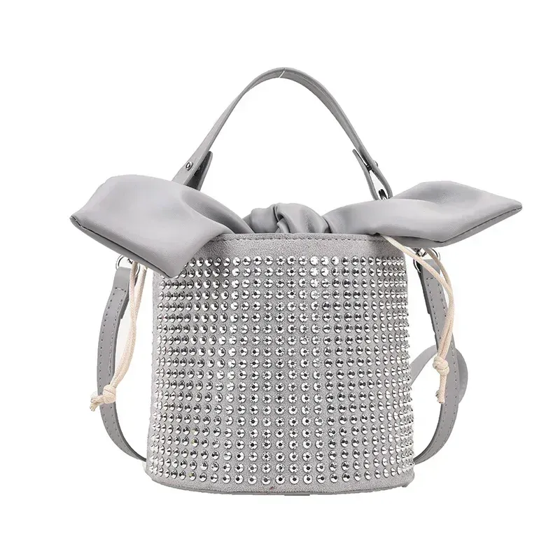 Grey shoulder bag