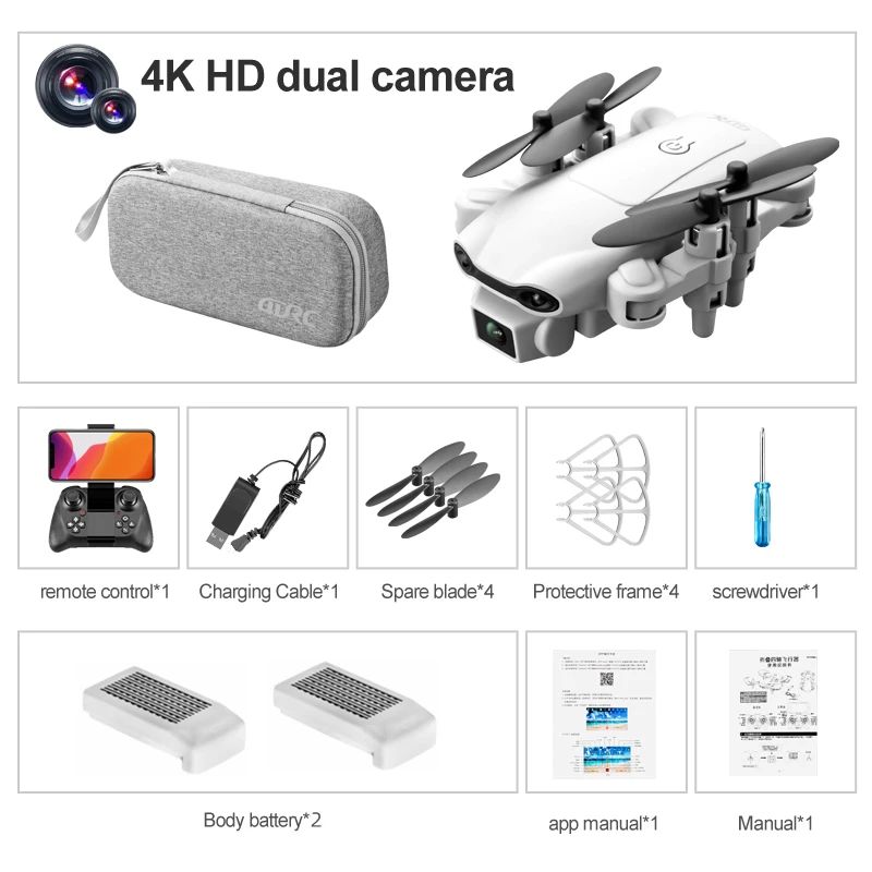 اللون: 4K HD Dual 2B Bag