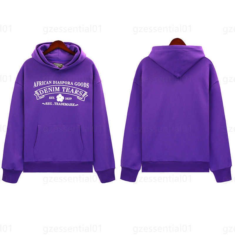 Letter hoodie purple
