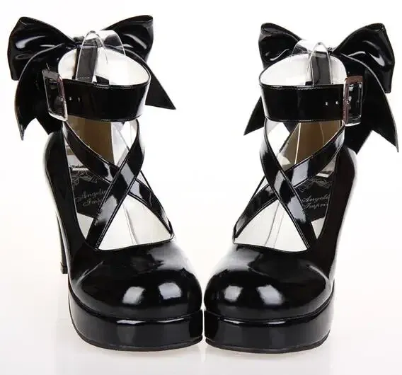 Black patent leather