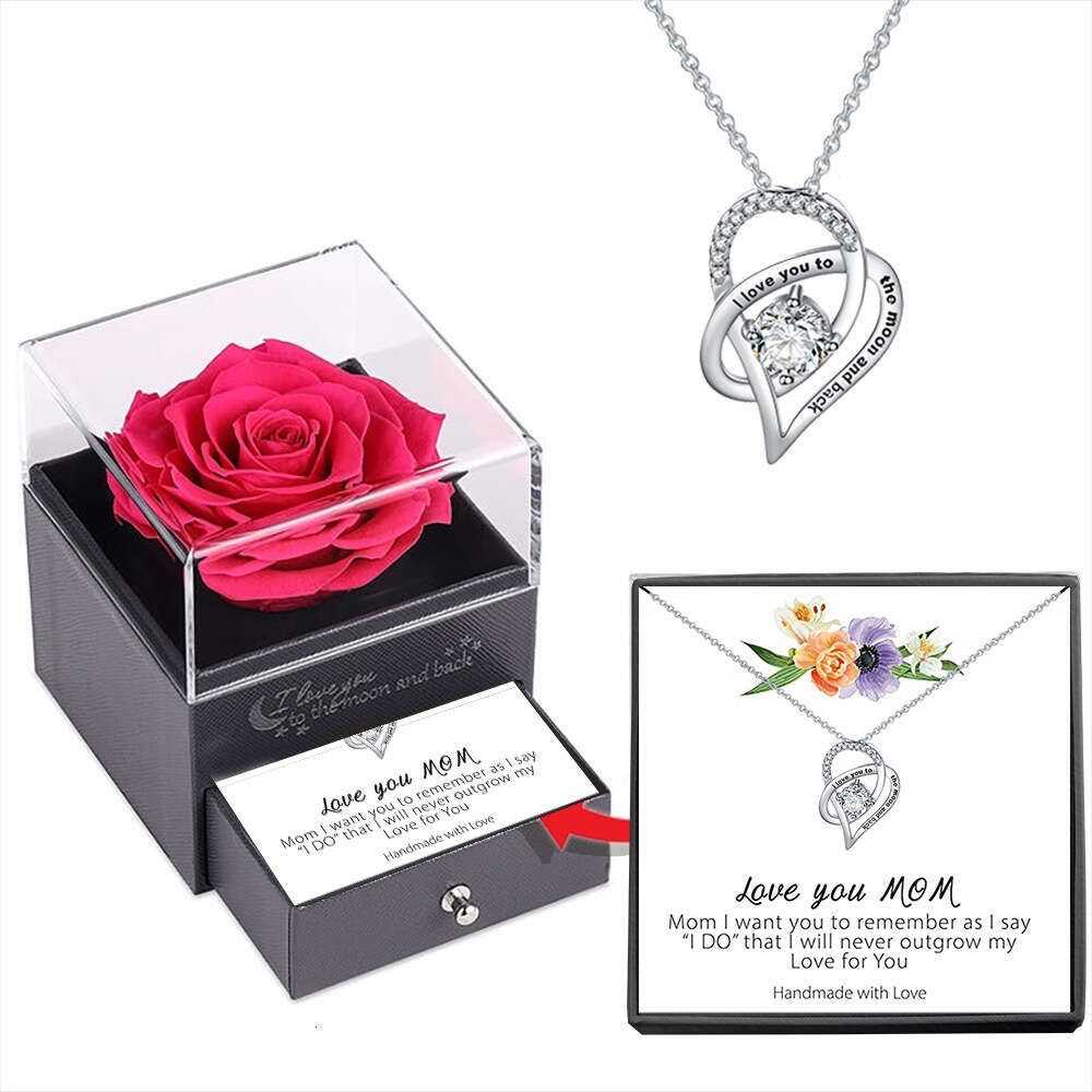 Halsband+F Card Rose Box