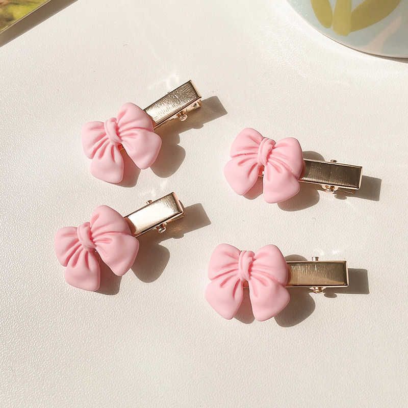 9339c Pink Bow Hairpin 4 Pack