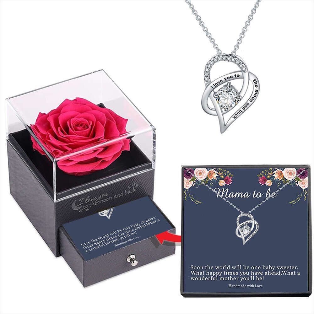 Halsband+C Card Rose Box