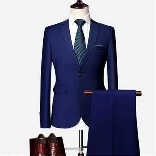 2 Pcs Set Navy Blue