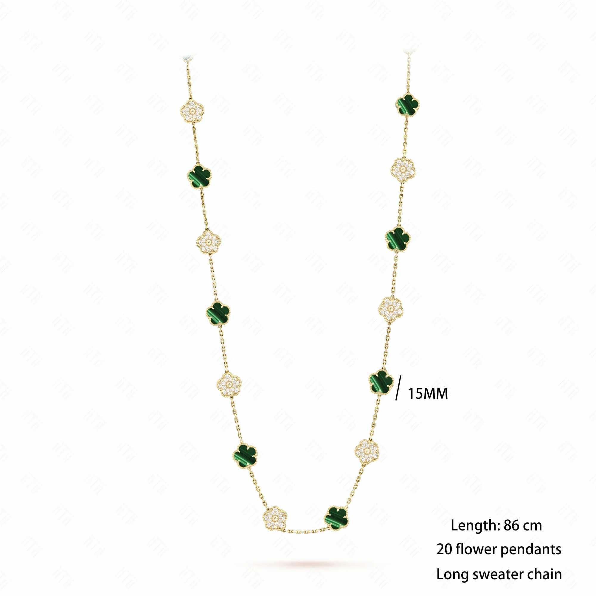 C 20 Pindant Necklace-4 Leaf