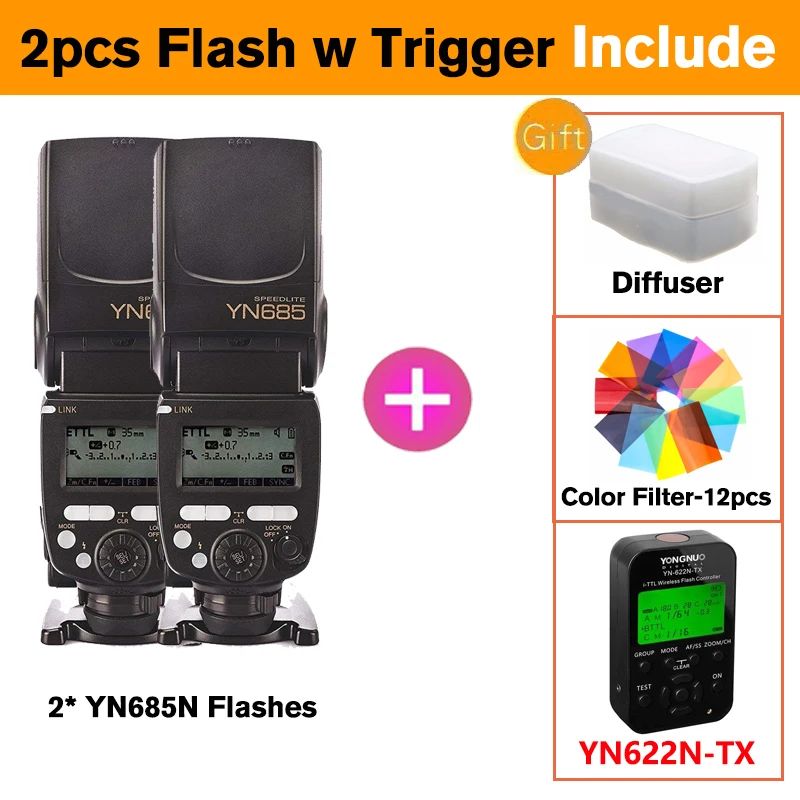 2 stks flash w trigger