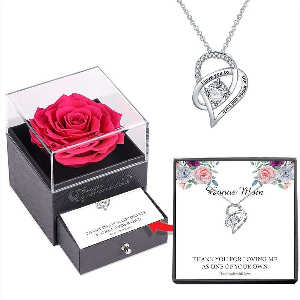 Halsband+G Card Rose Box