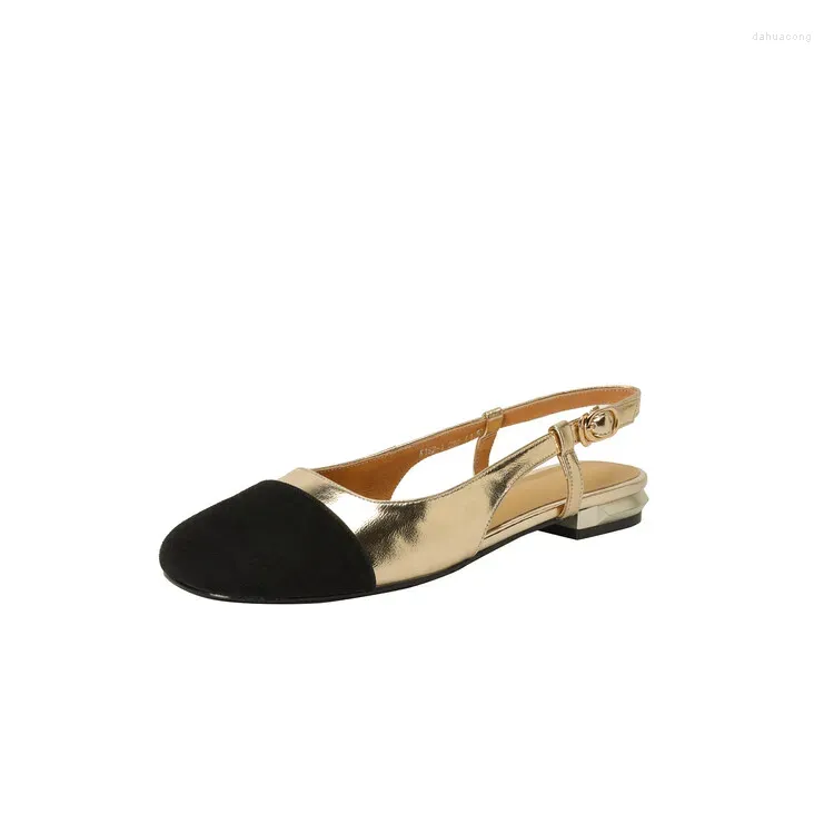 Gold Slingback Shoes