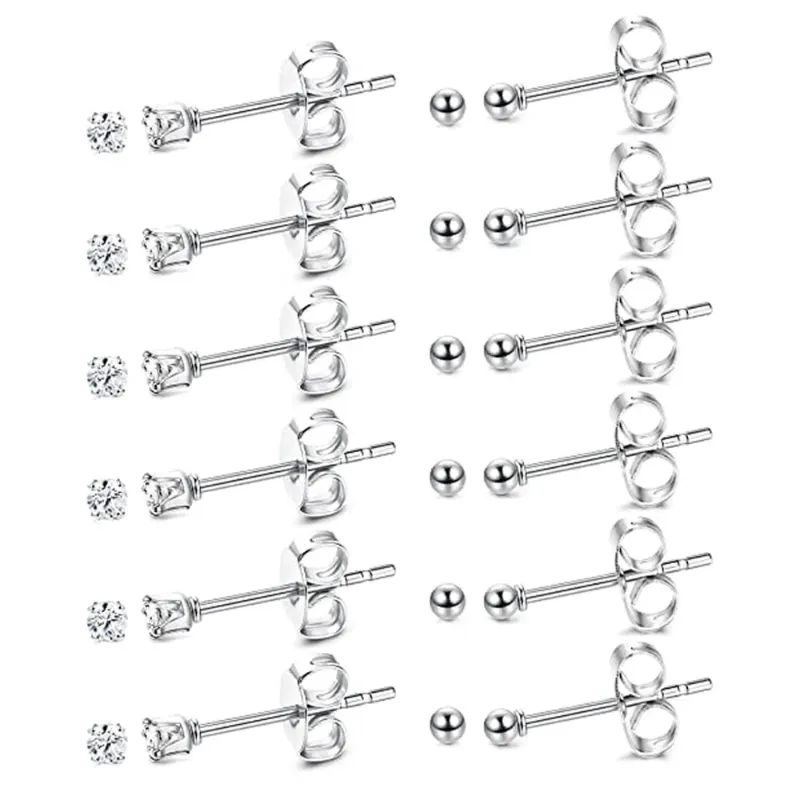 2mm 12PCS Silver