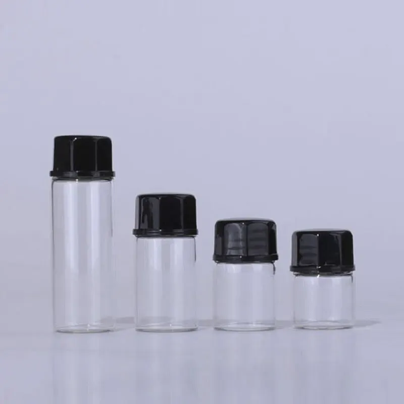 Glas 1 ml Clear Bottle Cap2