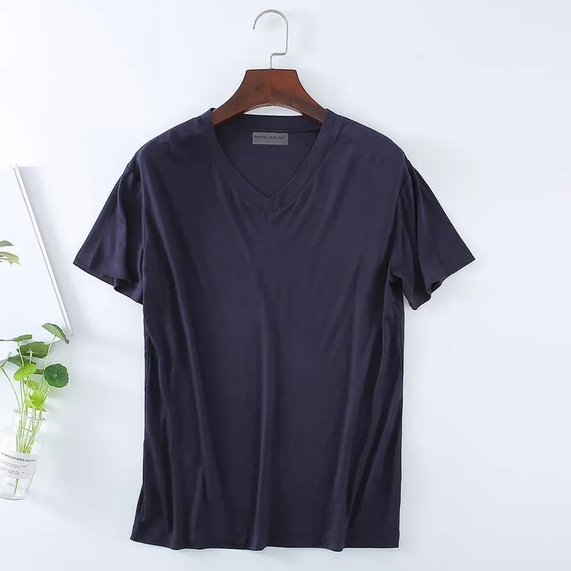 V-neck navy