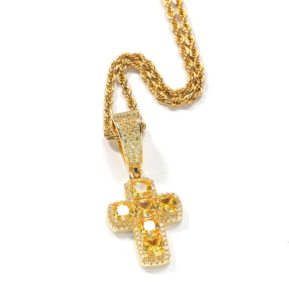 Gold Pendant + 24inch Twist Chain