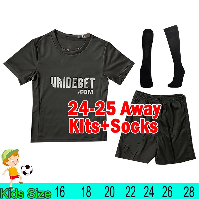 24-25 Away kids kits+socks