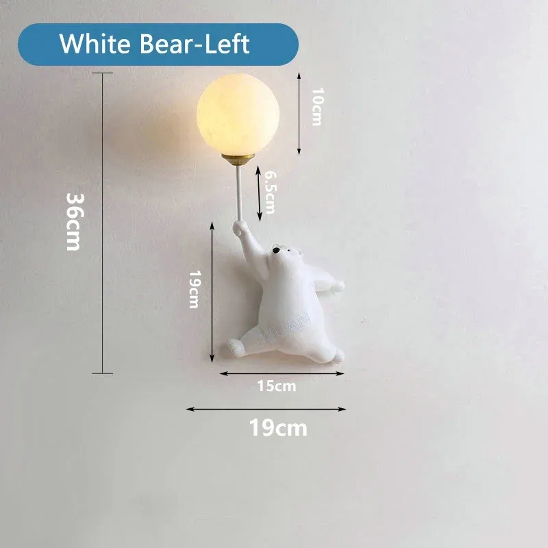 Natural Light White Bear Left