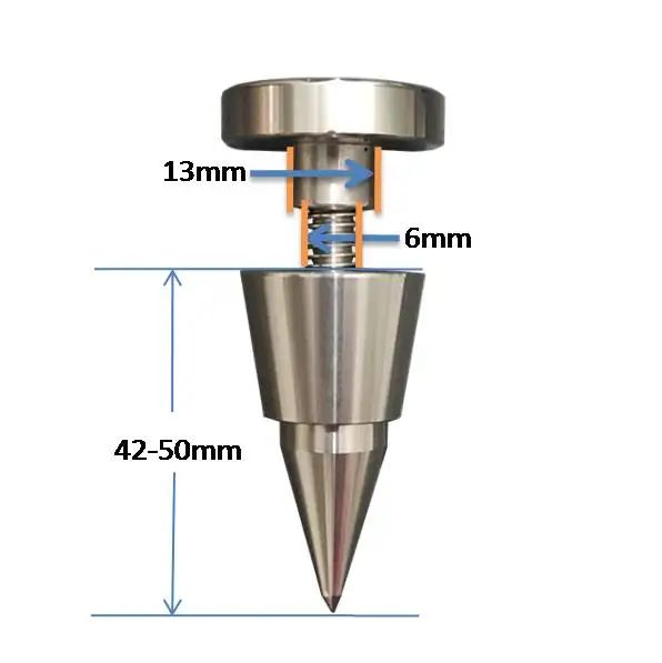 Cap Flat S Nail M6-4pcs