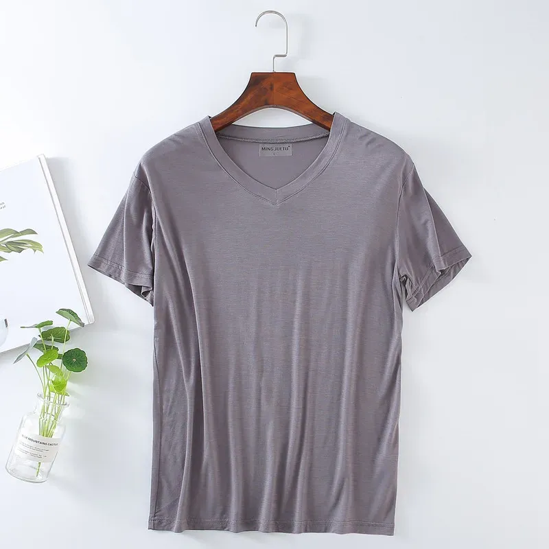 V-neck dark gray