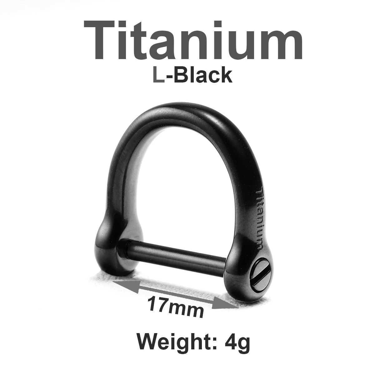 Ti 17 mm boucle noire