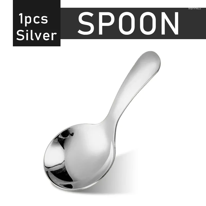 1Pcs Spoon Silver