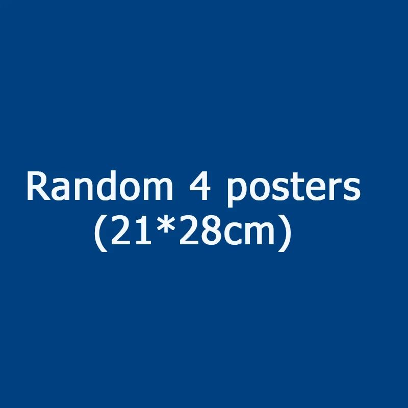 Color:random 4 posters