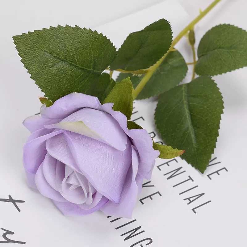 Rose violette légère-5pcs