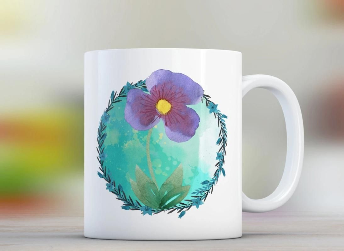 Floral Circle Mug
