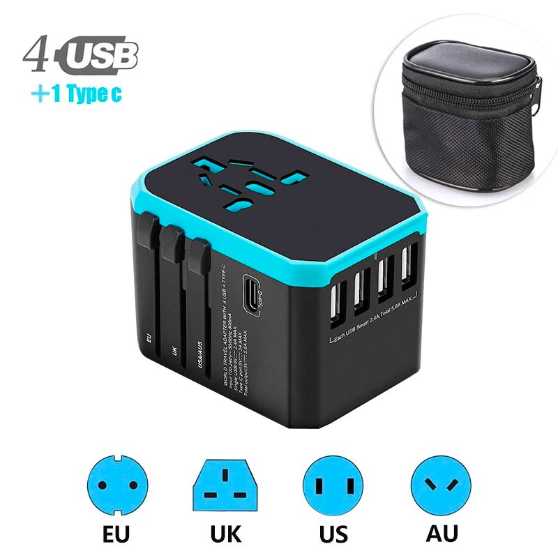 Colore: blu 4usb di tipo C