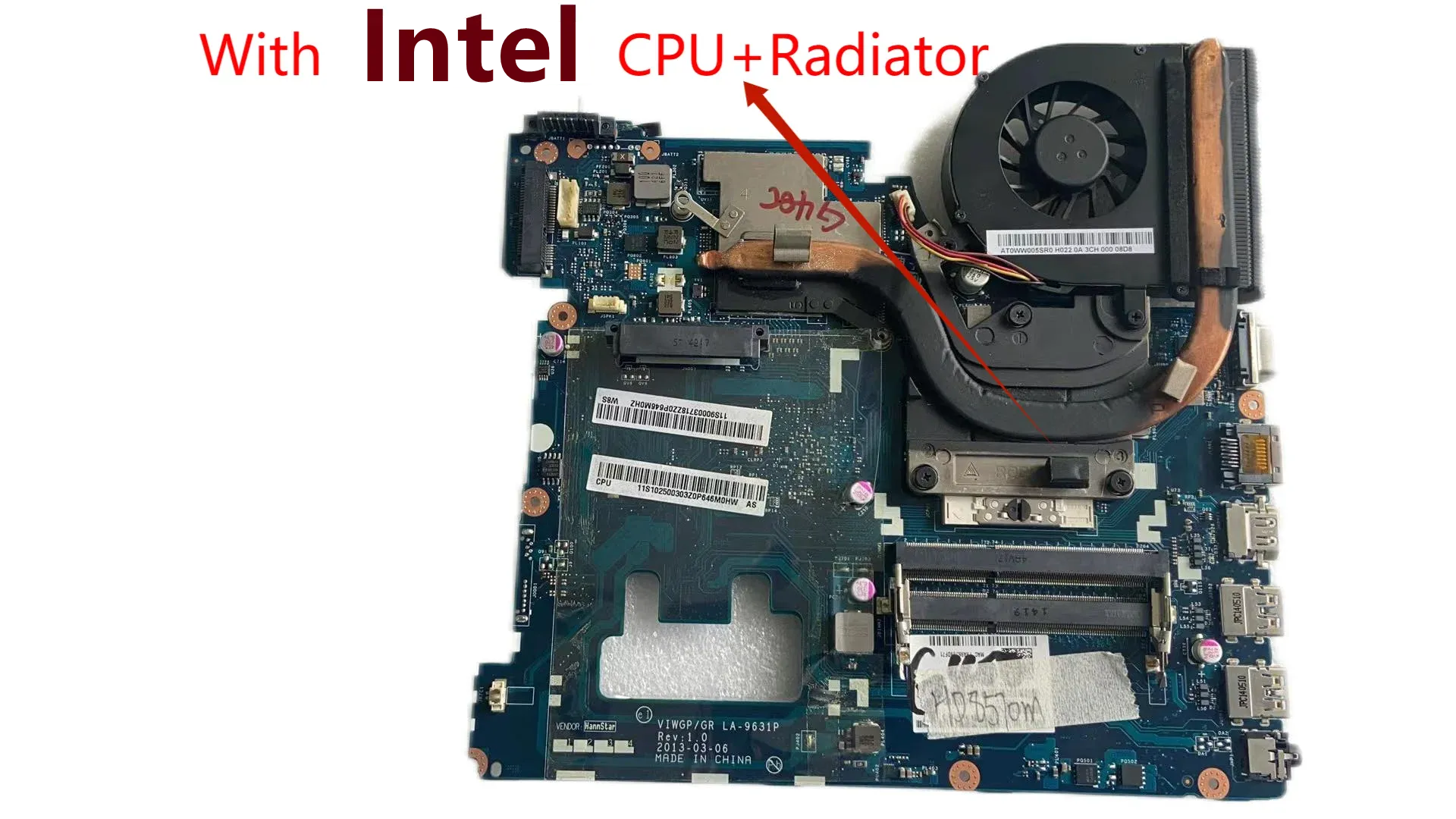 Configuratie: Intel en Radiator