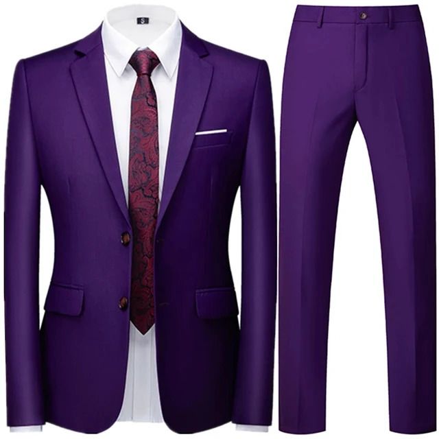 2 Button Purple