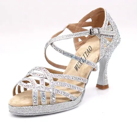 Silver heel 10cm