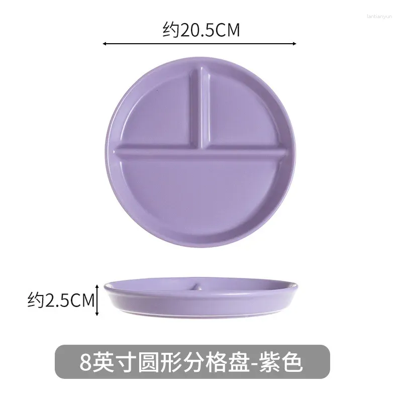 8-inch plate purple