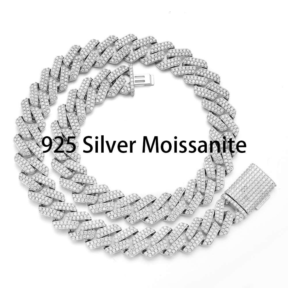 925er Silber mit Moissanit – 24 Zoll