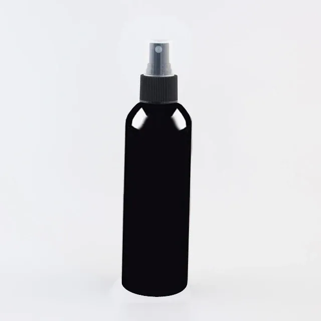 Bottiglia di plastica nera da 200 ml nera