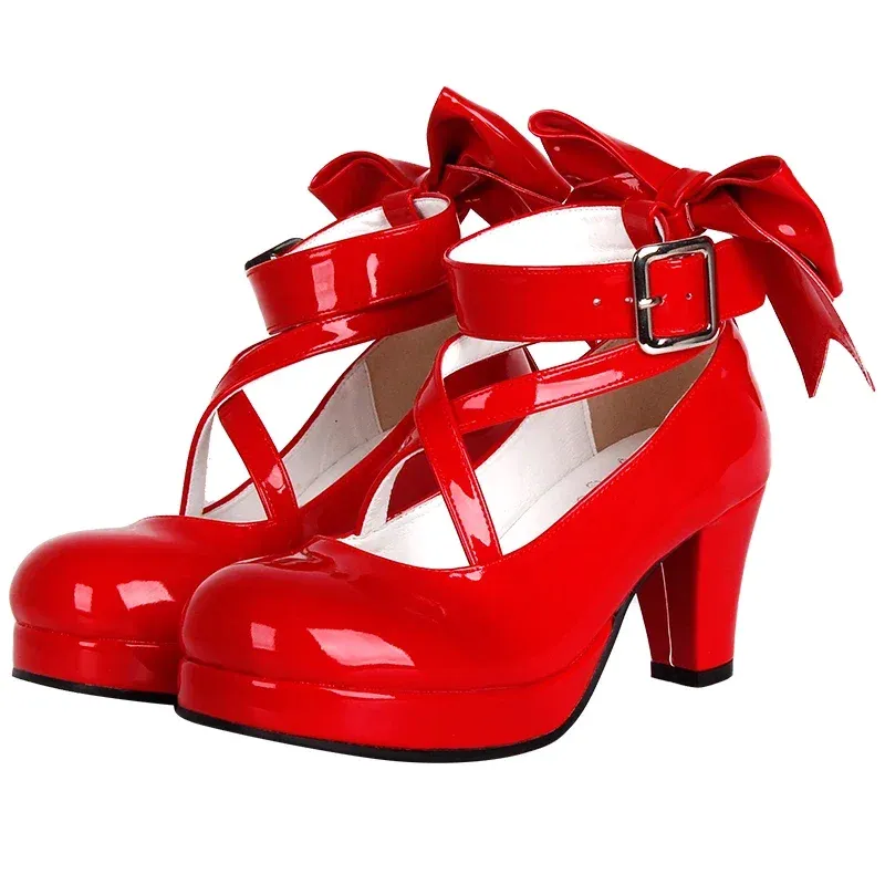 Red patent leather