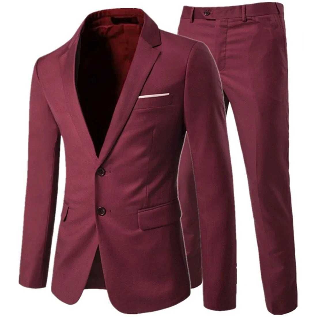 2 Pcs Set Wine Red