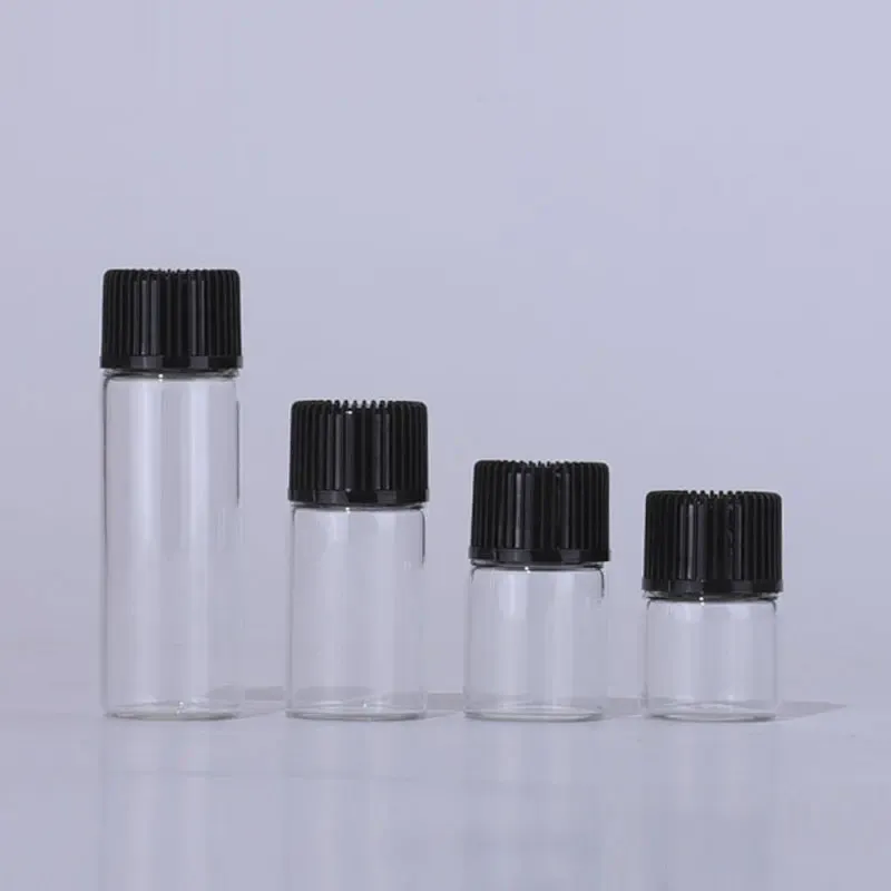 Glas 1 ml Clear Bottle Cap1