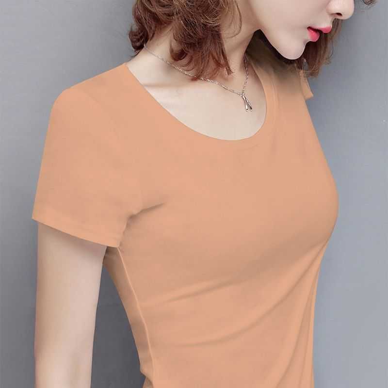 Light Orange Round Neck