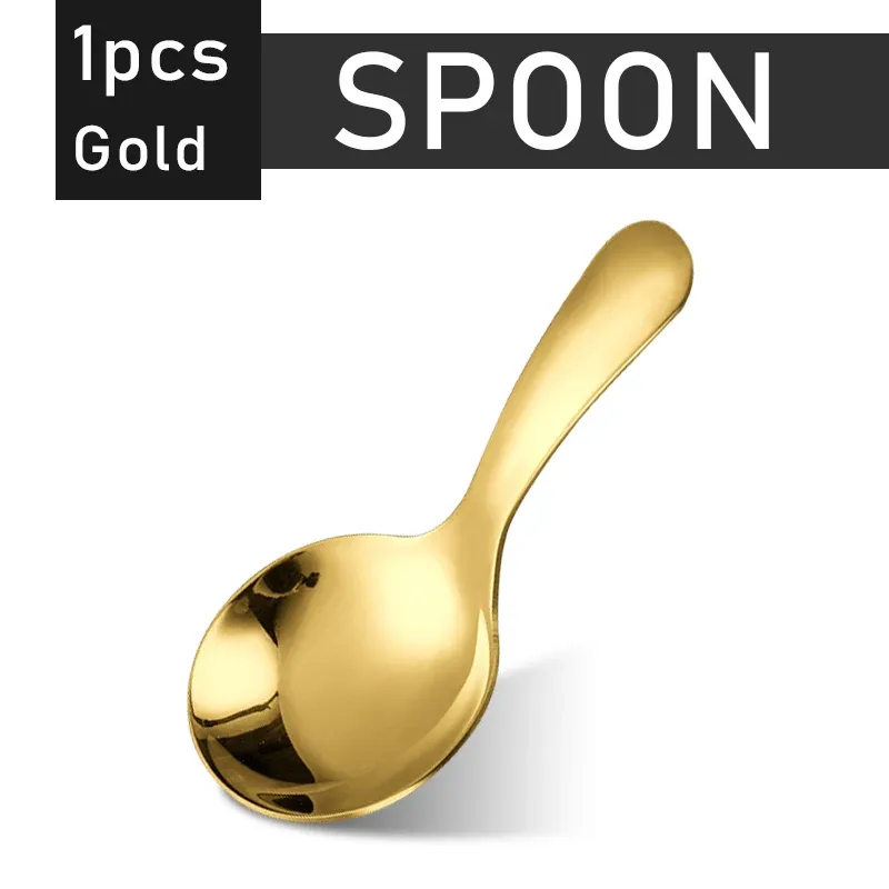 1Pcs Spoon Gold