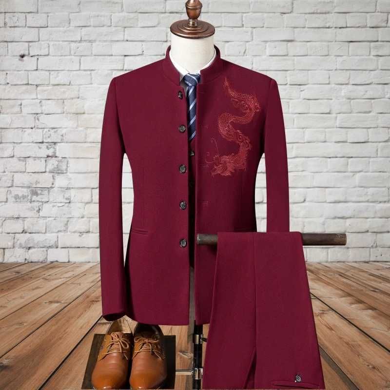 3 Pcs Set Wine Red_6