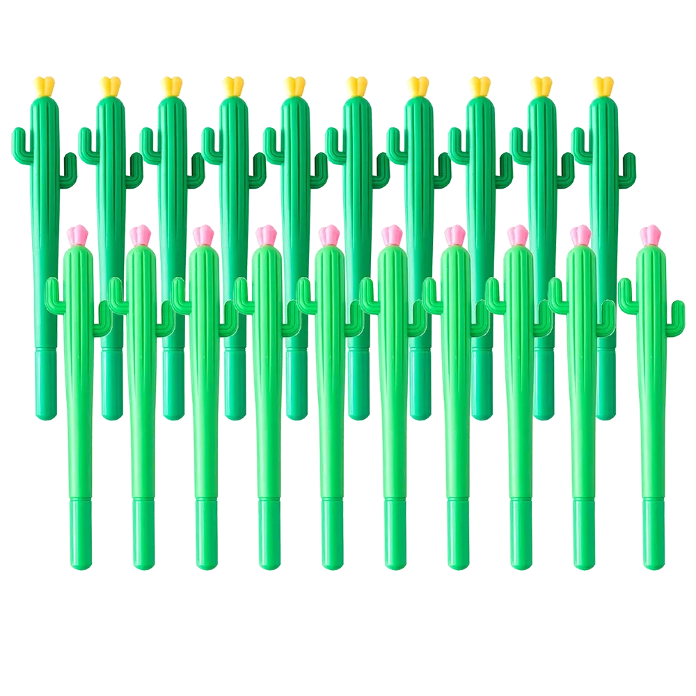 Cor: 36pcs Cactus canetas