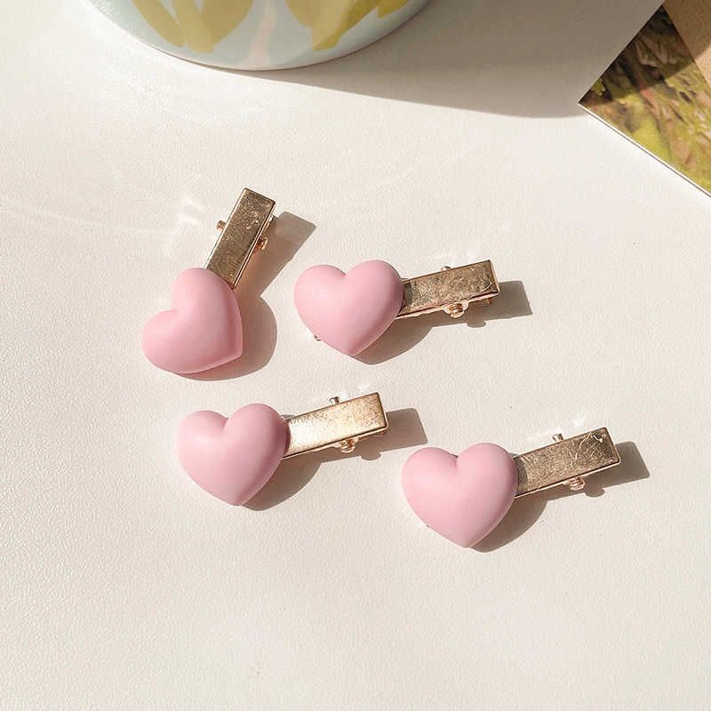 9339d Pink Small Love Hairpin 4 Pack