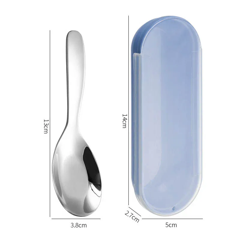 Spoon with blue box