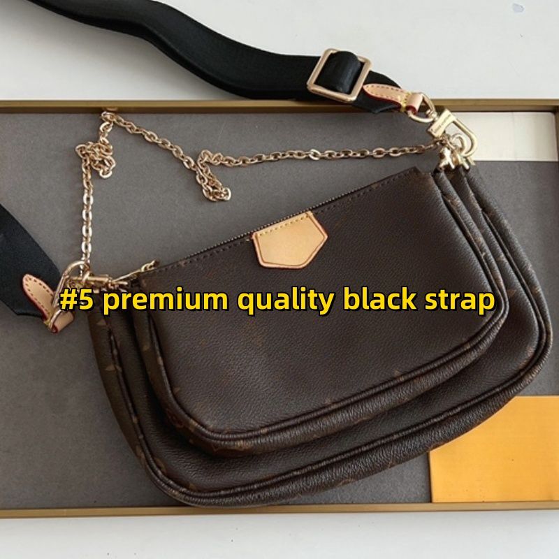 #5 premium quality black strap