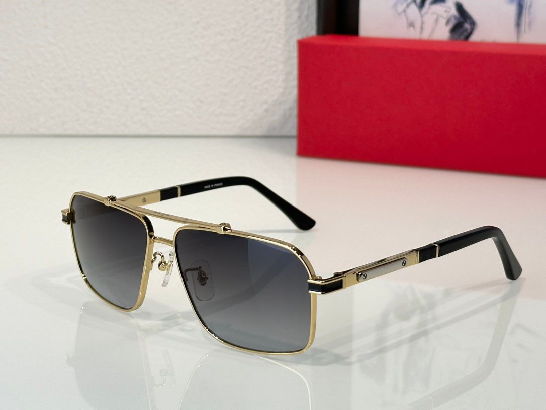 Gold frame Gradient grey lens