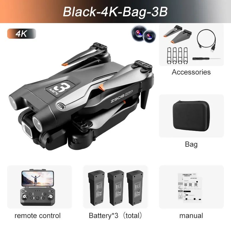 Color:Black-4K-Bag-3B